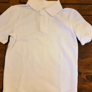 Boys White Polo size 6/7 by Cat and Jack